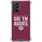 Texas A&M University Gig Em Aggies Galaxy A72 5G Clear Case